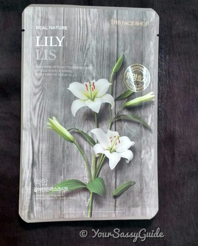 The Face Shop Real Nature Lily Lis Face Mask