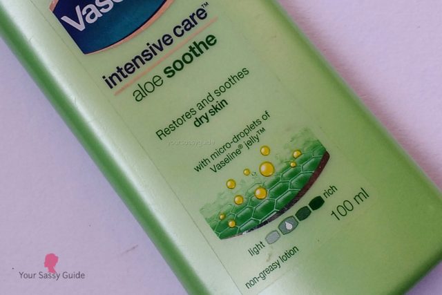 Vaseline Intensive Care Aloe Soothe Body Lotion 