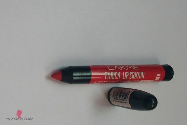 Lakme Enrich Crayon 01 Berry Red