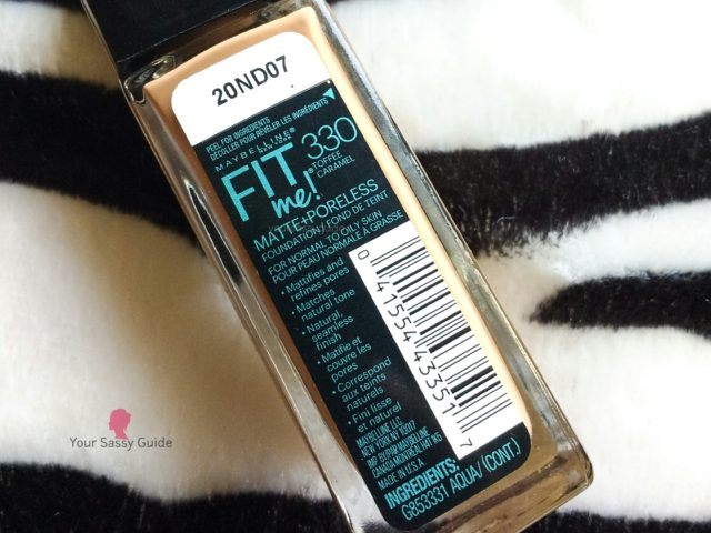 cultuur openbaring weduwe Maybelline Fit Me Matte+ Poreless Foundation 330 Toffee Caramel Review