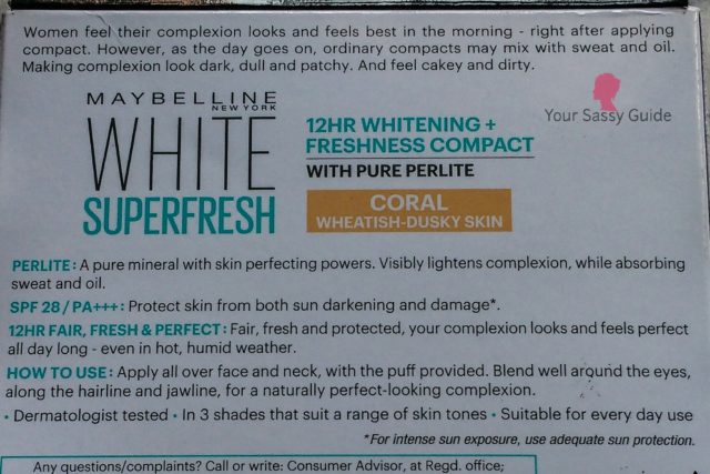 Maybelline New York White Super Fresh Compact