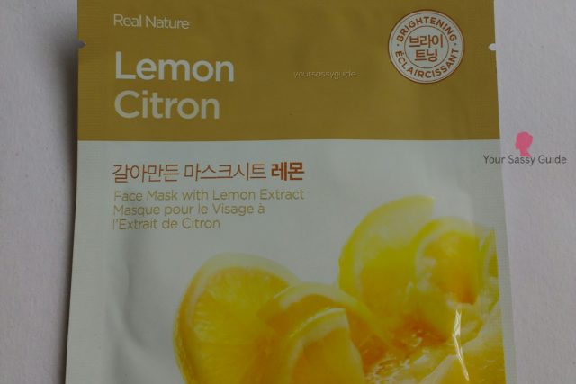 Download The Face Shop Real Nature Lemon Face Mask Review How To Use PSD Mockup Templates