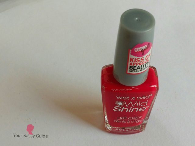 Wet n Wild Wild Shine Nail Color, C414A Red Red