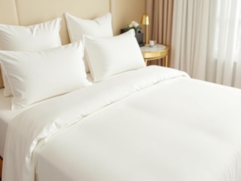 Luxury hotel room featuring bespoke bedding