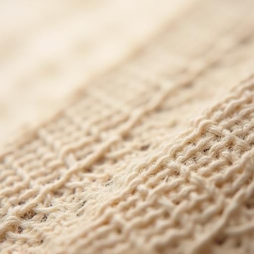 Close-up of intricate jacquard weave