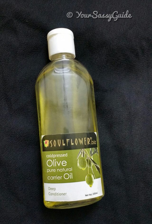 Soulflower Cold Pressed Olive Carrier Oil