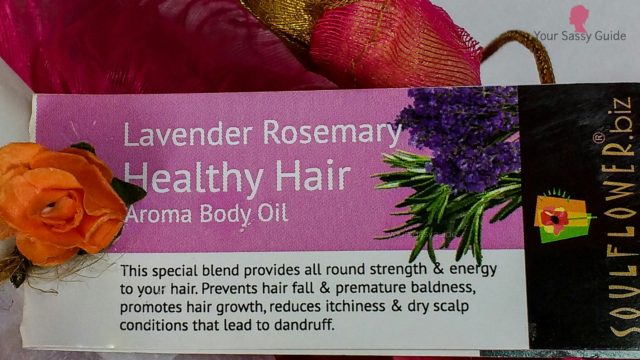 Soulflower Lavender Rosemary Healthy Hair Aroma Massage Oil